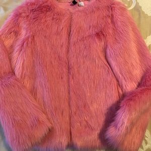 Faux fur coat
